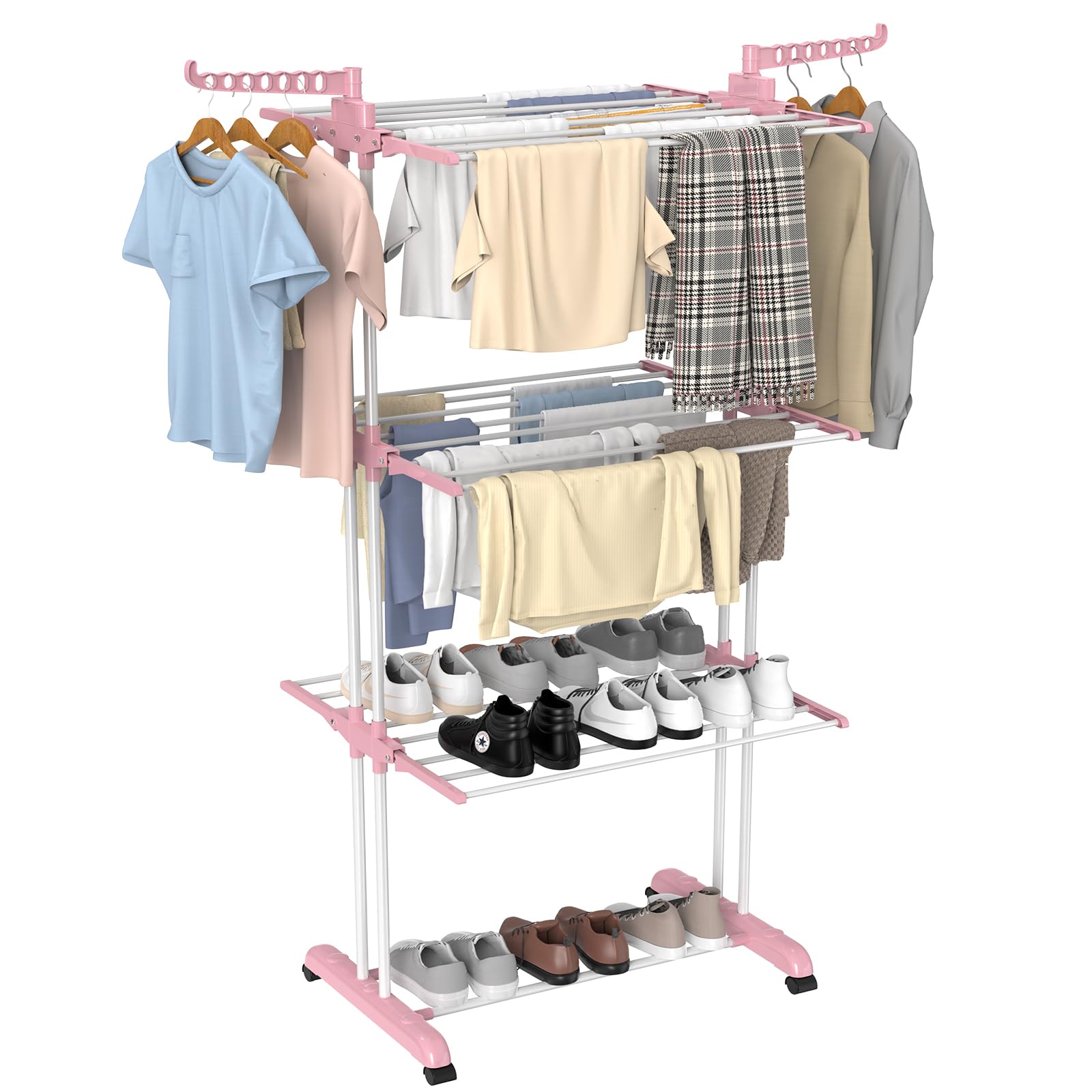Etendoir Linge Intérieur et Extérieur - Rattantree 4 Niveaux Séchoirs à
