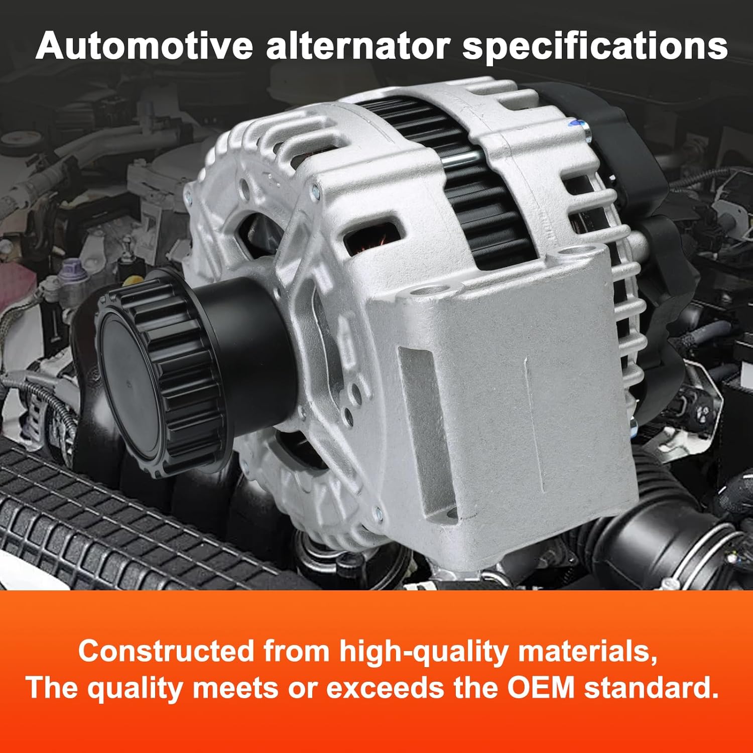 0121715009 Alternator For Volvo XC60 10-16, XC90 07-14, S60 11-16, S80 07-15, V60 15-16, V70 08-10, 12V 180A Counterclockwise Decoupler Pulley