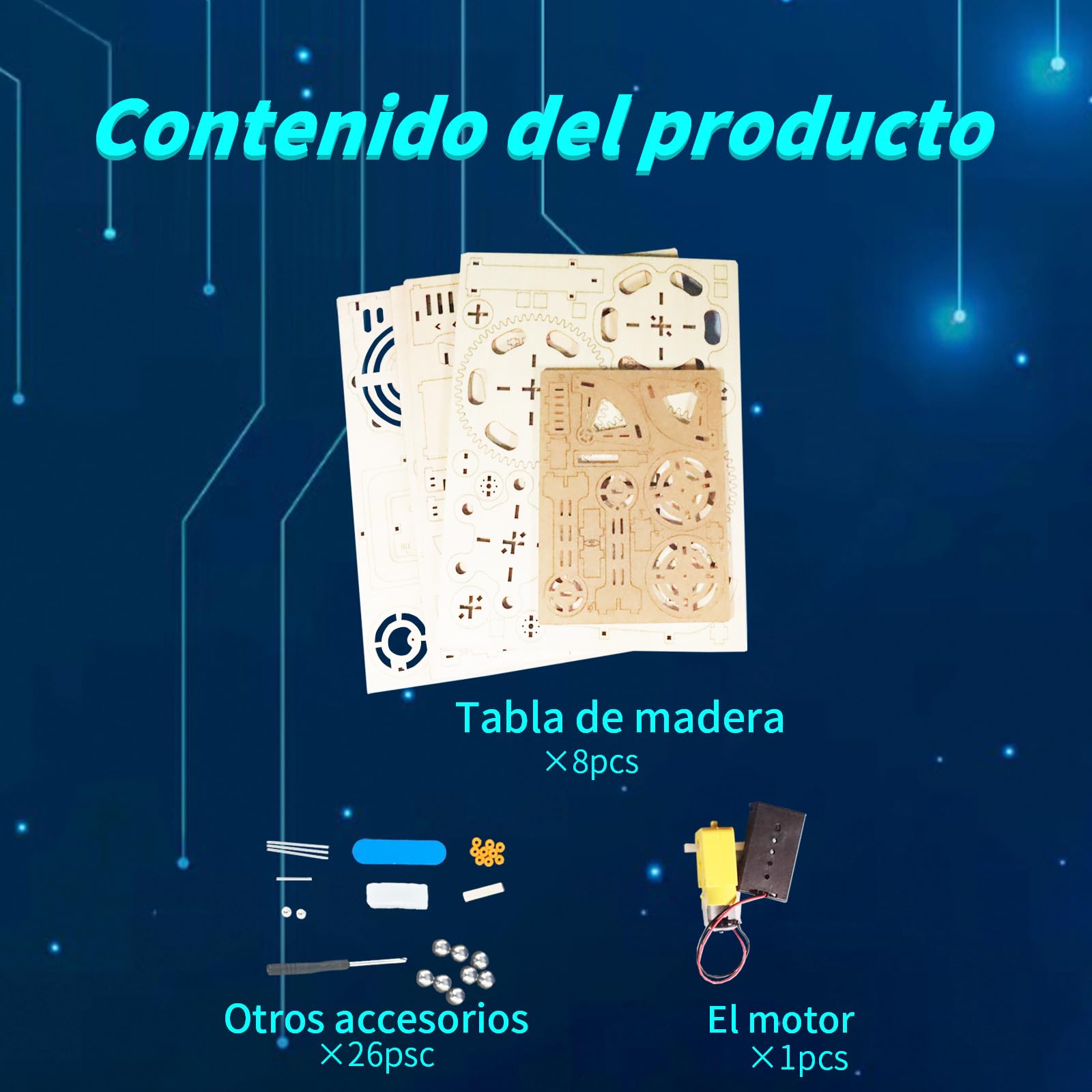 MUSIC PARK Manualidades y Maquetas para Construir Adultos Pista de canicas Puzzle 3D Madera Rompecabezas Adultos con Dos Rutas Creativas Regalo Ideal para Hombres y Adolescentes