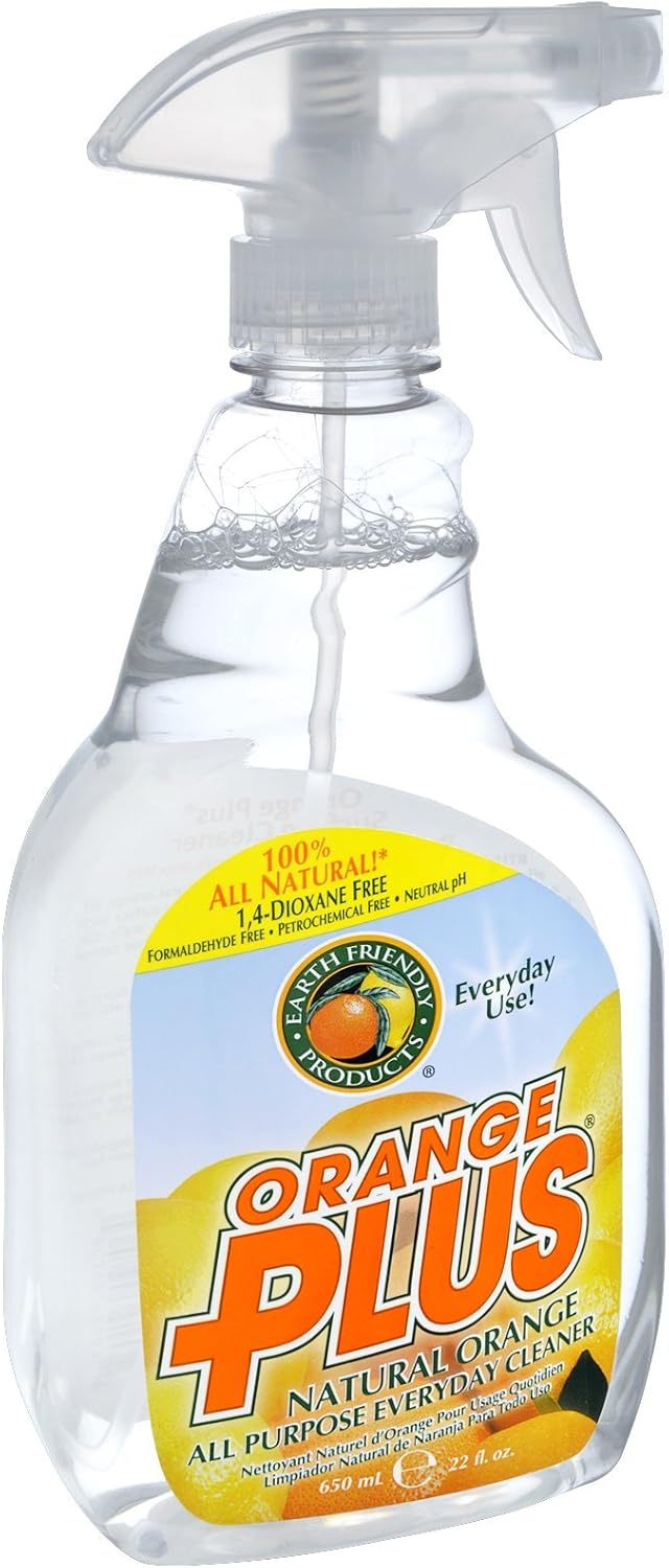 Earth Friendly Products RTU Orange Plus All Purpose Household Cleaner, 22 Ounces (Pack of 12)