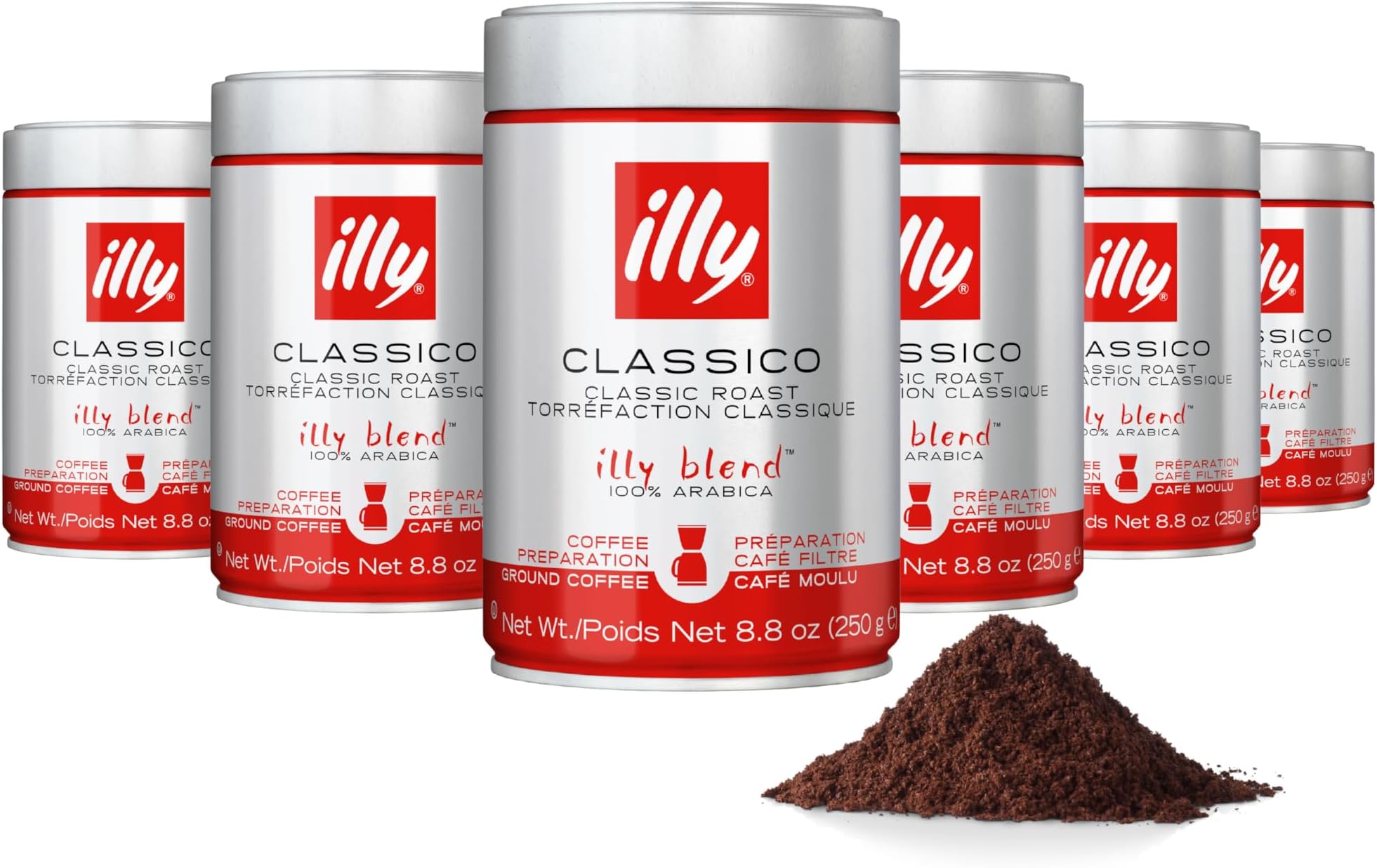 Ground Drip Coffee - Medium Roast - 8.8oz (250g) - Pack of 6