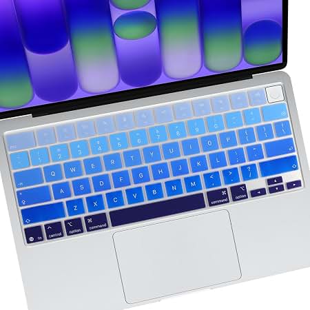 Amazon.com: ProElife Blue Gradient Keyboard Cover Ultra Thin