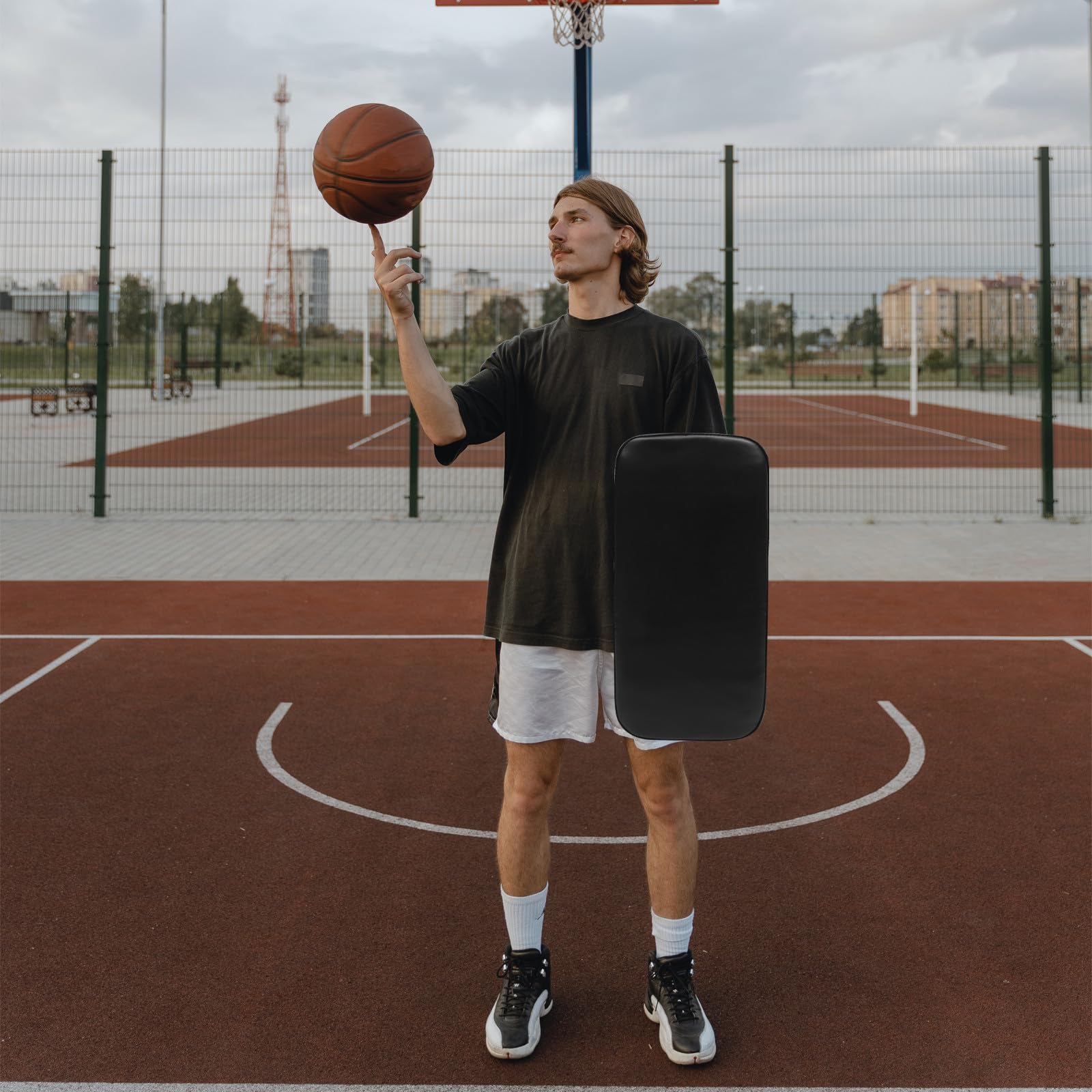Almohadilla De Bloqueo Baloncesto Profesional 14.96X7.87X3.54In CojíN Entrenamiento Deportivo PortáTil para Mejorar Defensa Agilidad Y CoordinacióN Mano-Ojo