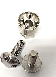 Diebstahlsicherung, Manipulationssichere Schraube gegen Diebstahl, 4-Loch-Schraube M6 M8 M10, Edelstahl V2A, 2 Muttern 1 Mutter M10x30