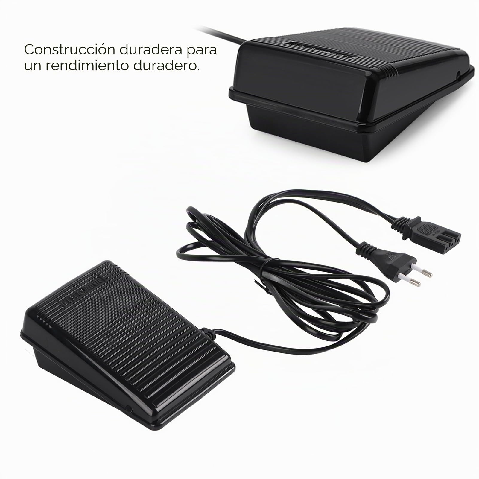 Pedal Controlador de Pie Electrónico para Máquina de Coser Universal con Cable de Alimentación Compatible con Singer Butterfly y Otras Marcas (Enchufe UE 220V 50Hz) (EU Plug 220v)