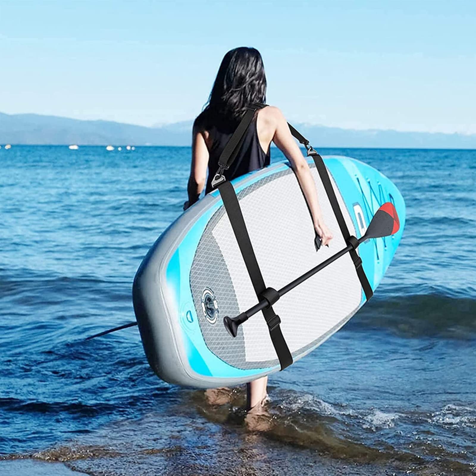 Correa De Transporte Portátil Ajustable Para Kayak SUP, Tabla De Surf Tabla De Remo Canoa Correa De Hombro De Nailon Reforzada Mejorada
