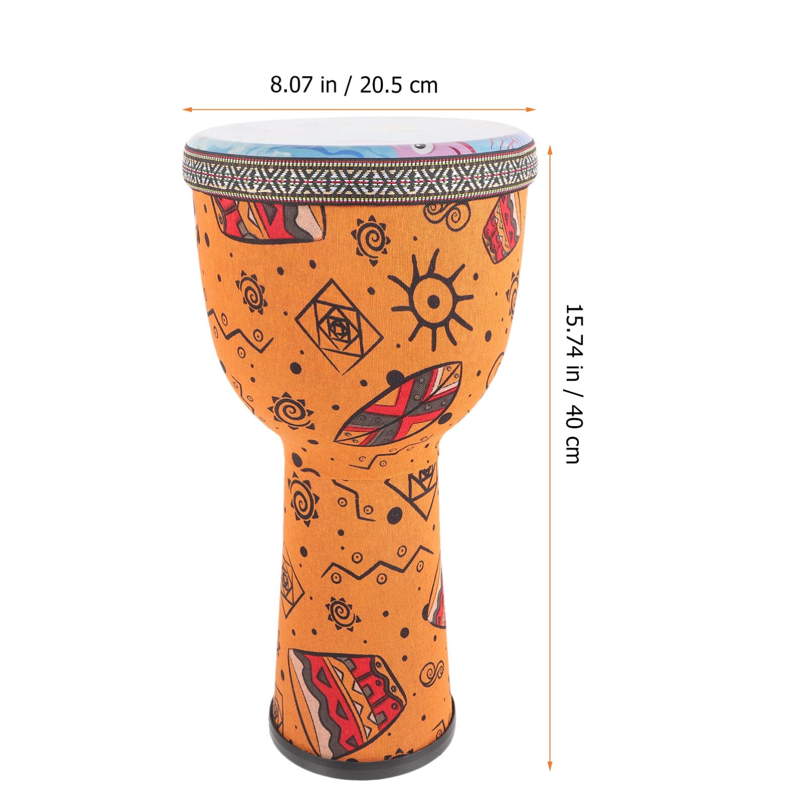 Garneck Tamburo Djembe Tamburo Bongo Professionale 8 Pollici Tamburello Stile Africano Occidentale Illuminazione Della Infanzia Strumenti Musicali Di Halloween Per Bambini