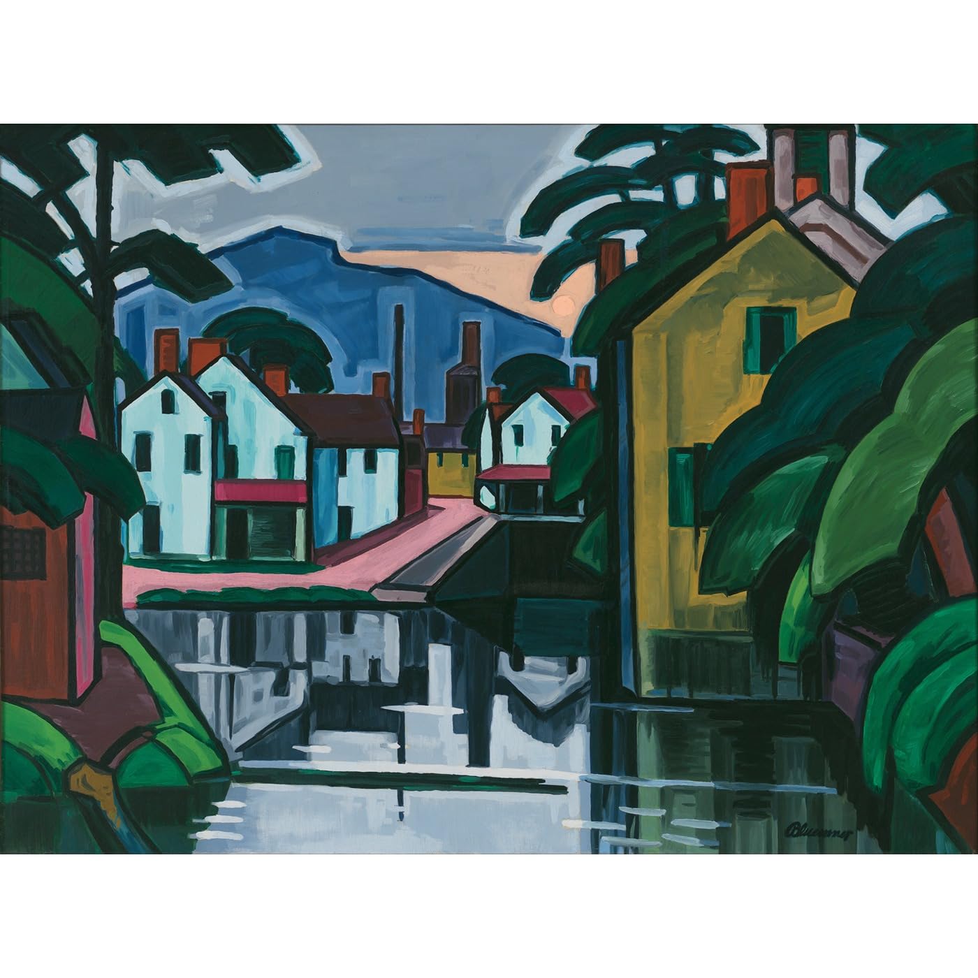 Toile Oscar Bluemner impression art haute définition 101x127 cm - 2