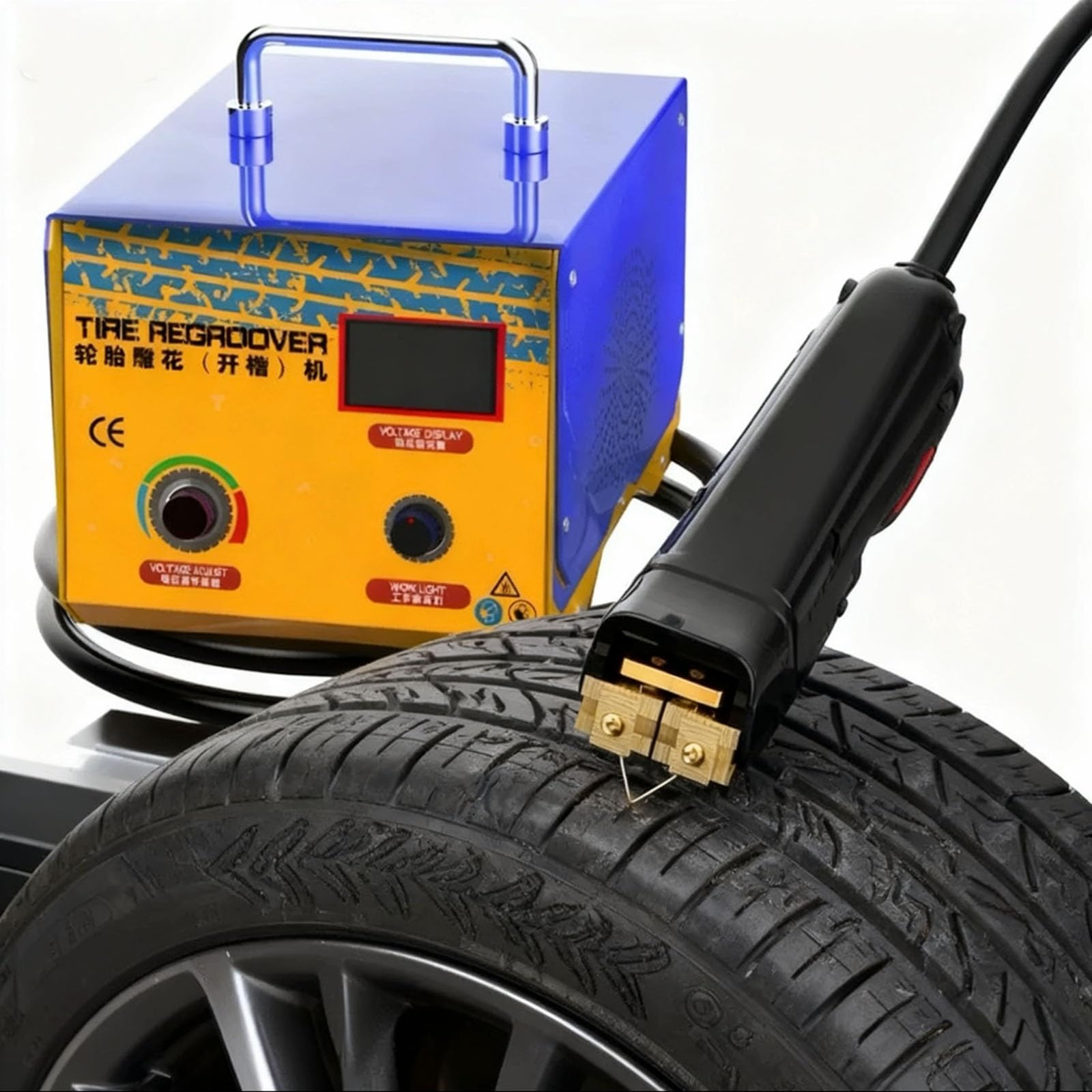 Kit di utensili elettrici per la scanalatura dei pneumatici con lame da taglio per la ricostruzione di vecchi pneumatici