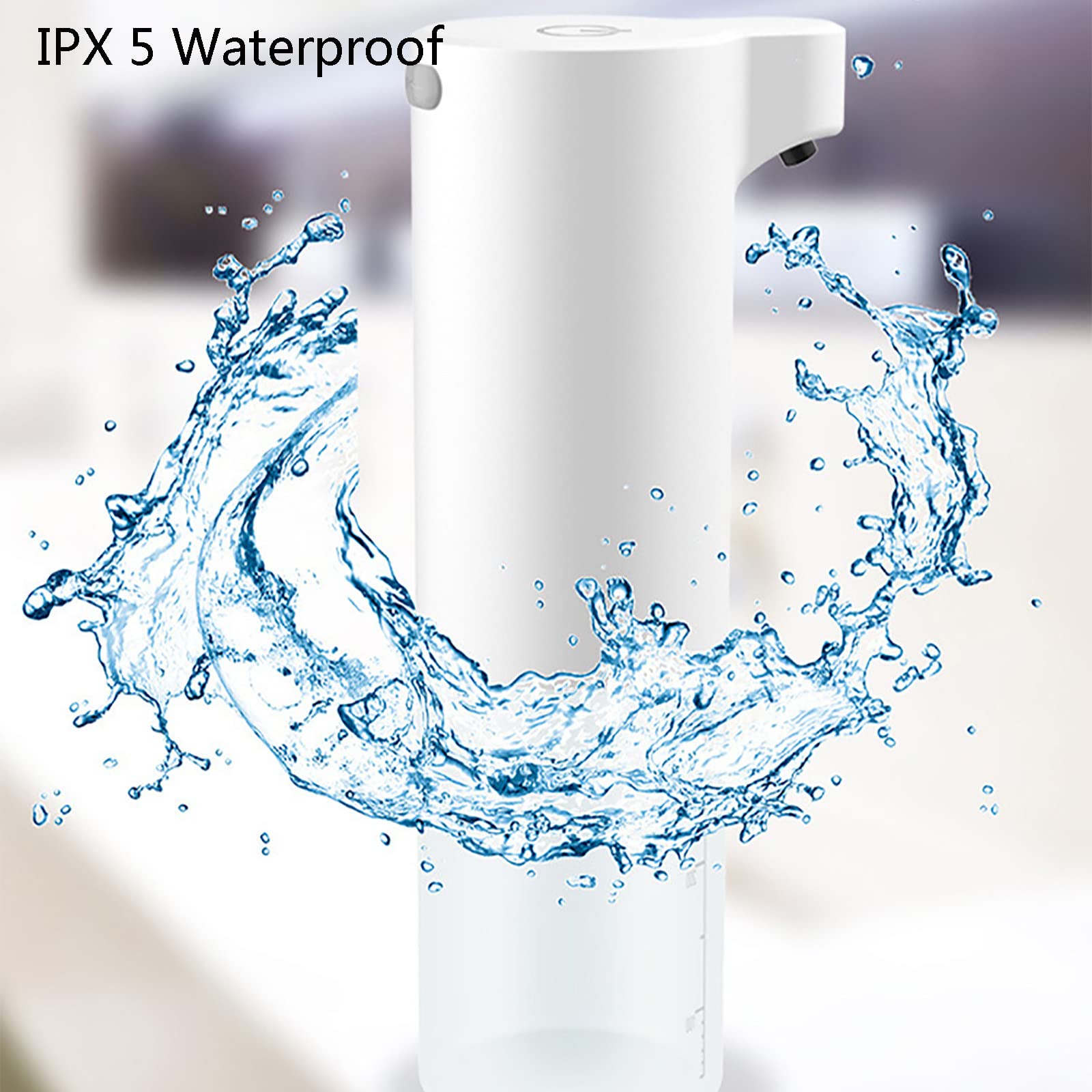 Dispenser Sapone Automatico, Dispenser Sapone Bagno 150ml Ricaricabile, Dispenser Sapone Cucina non Touch, Dispenser Detersivo Lavatrice con Sensore IPX5 Impermeabile USB Ricaricabile