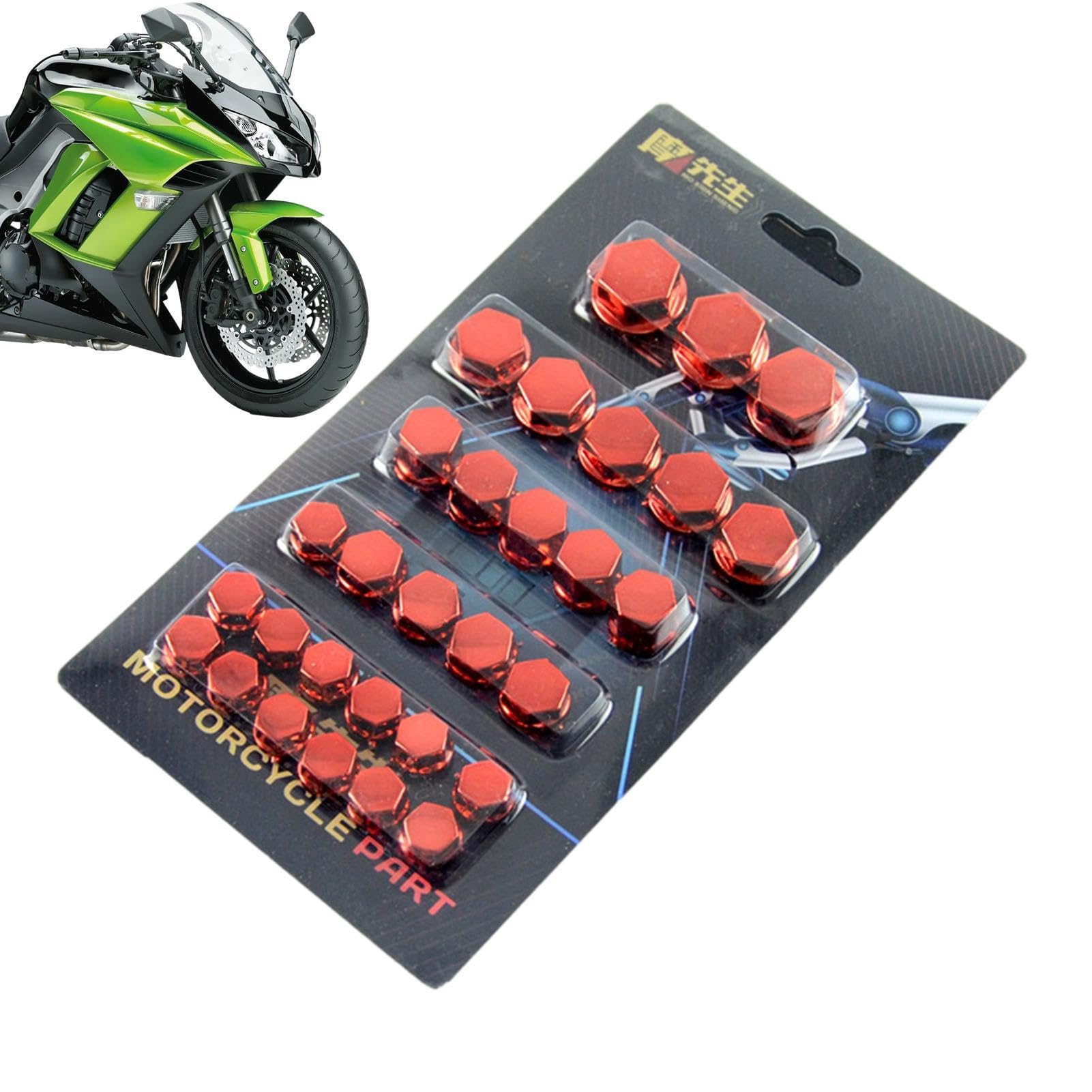 Set Da 30 Coprivite Per Moto - 5 Colori, Anti-Ruggine, Per Testate E Dadi, Facili Da Installare - Foto 10