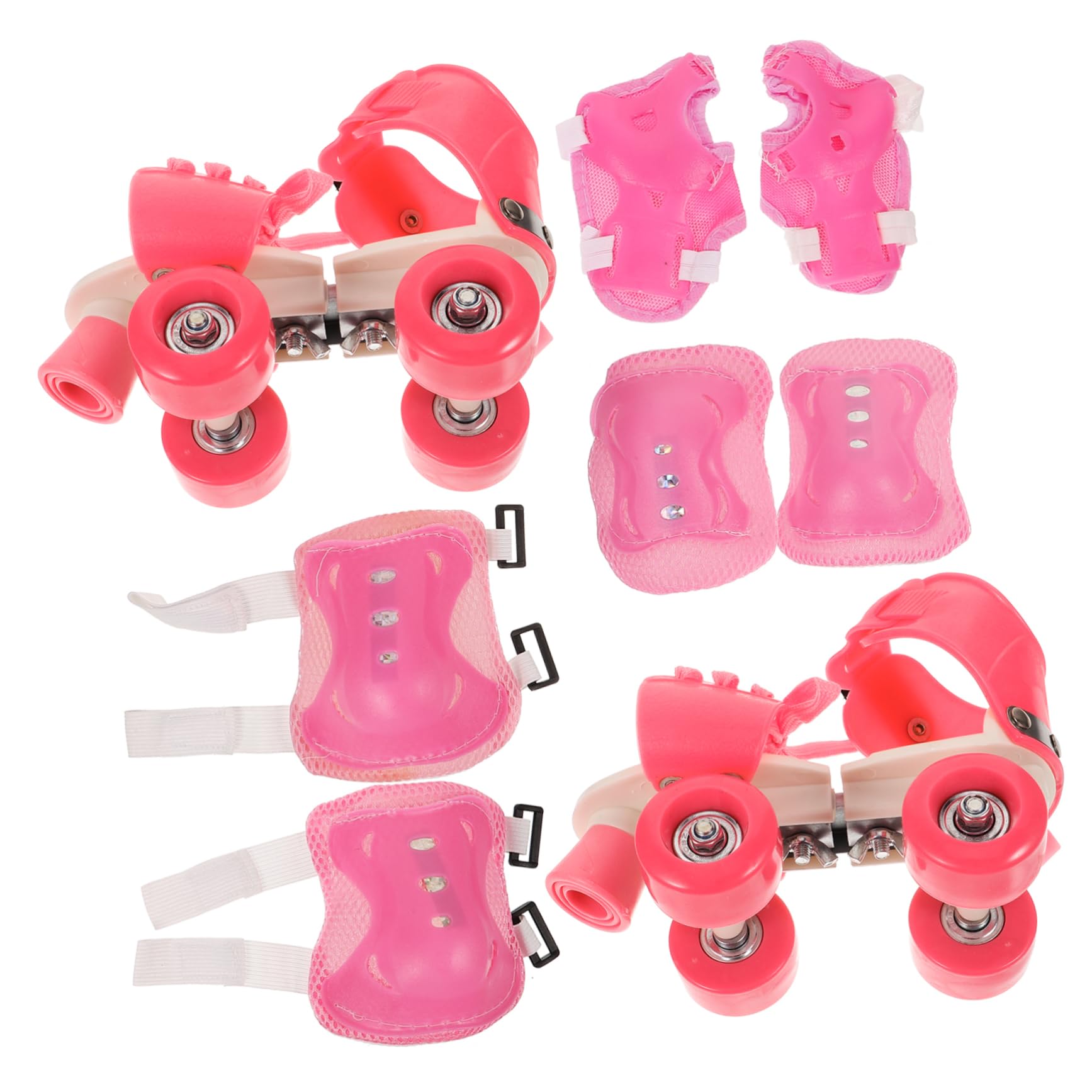 Sosoport 1 Set Roller Skates for Protective Gear Beginner Friendly Four Wheel Design Inline Skating Shoes with Comfort and Stability for Indoor and Outdoor Fun