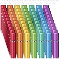 Vista 12 de Atomizadores recargables de perfume para viaje a granel, mini atomizador rociador con bomba dispensadora de recarga de perfume, herramienta de Negro