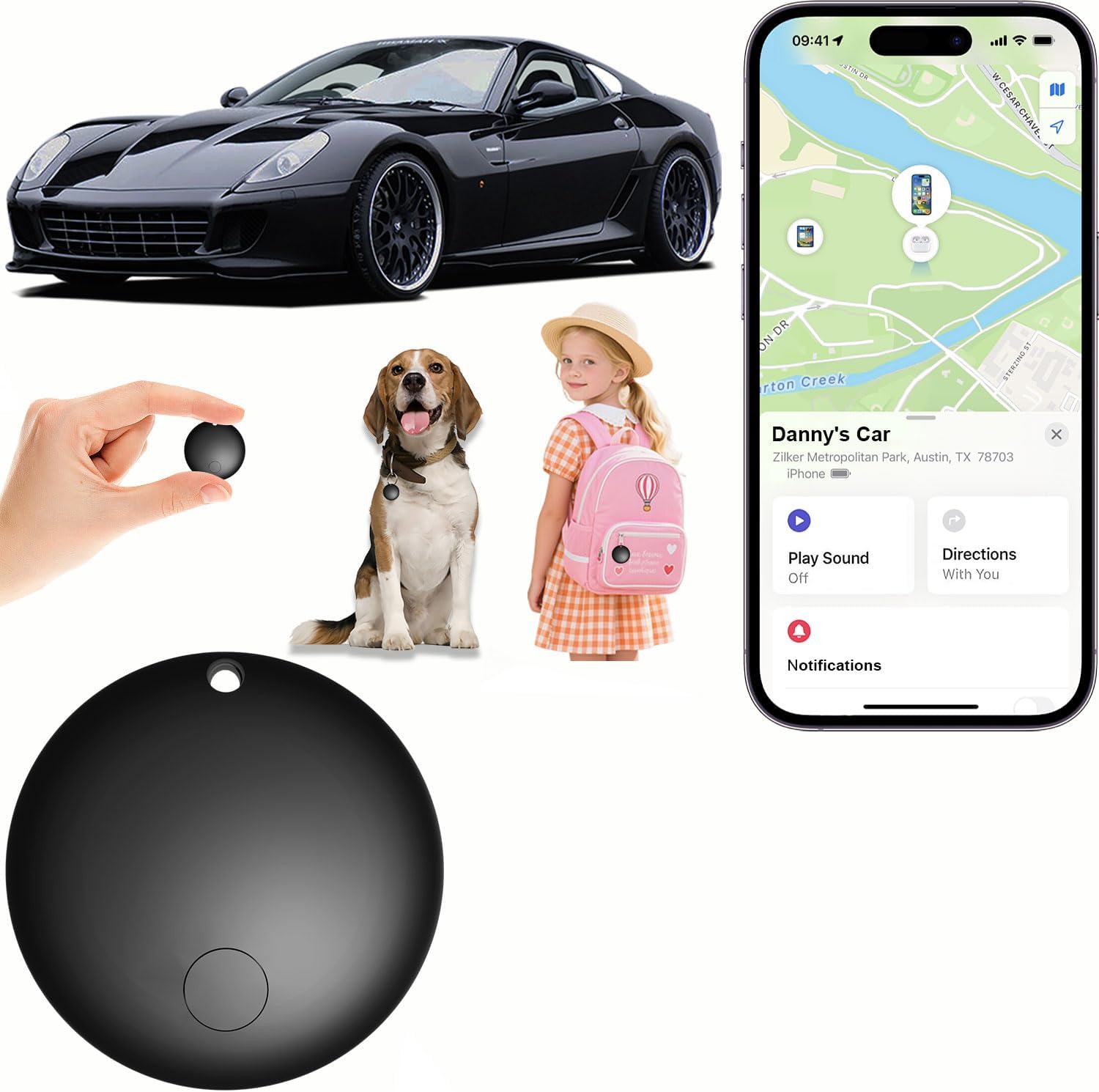 GPS Tracker for Vehicles No Monthly Fee, Mini GPS Tracker for Kids, Tracking Devices for Cars Hidden Works with Google's Find Hub (Android Only) (1)