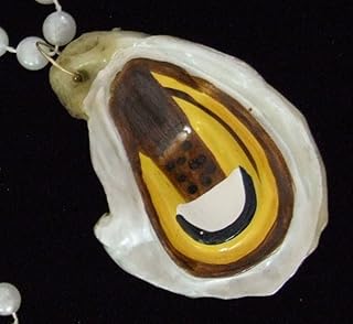 Oyster Beads Necklace New Orleans Oysters Mardi Gras Cajun Carnival Festival