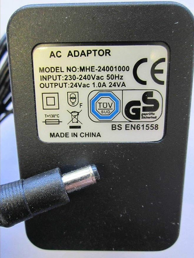 Replacement for UK 24Vac 24V 450mA 10.8VA ACAC Adaptor Power Supply 4