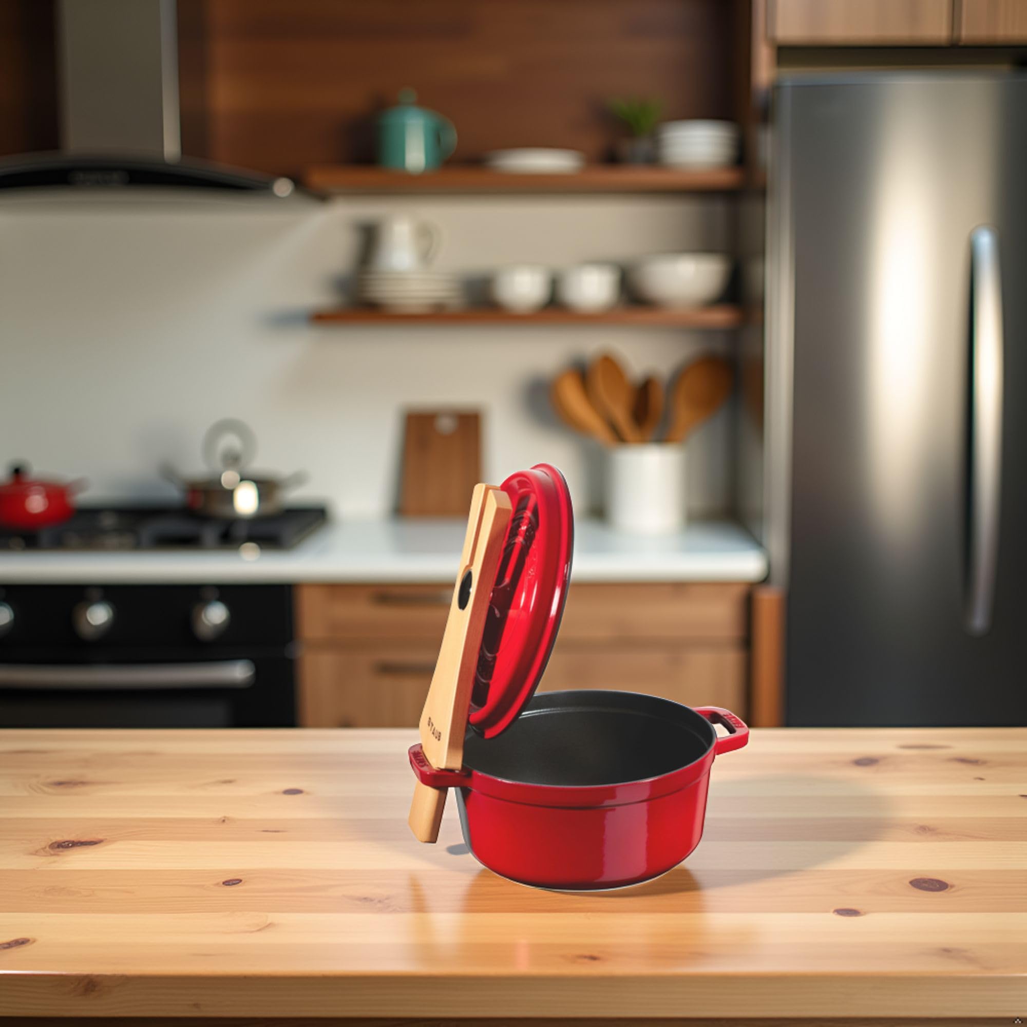 Amazon.co.jp: staub ストウブ 「 ウッド リッド ホルダー 」 フタ