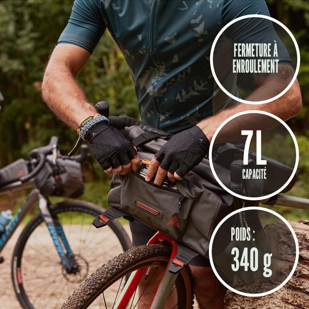 Altura Vortex Sacoche de Guidon de vélo étanche Gris 7 l