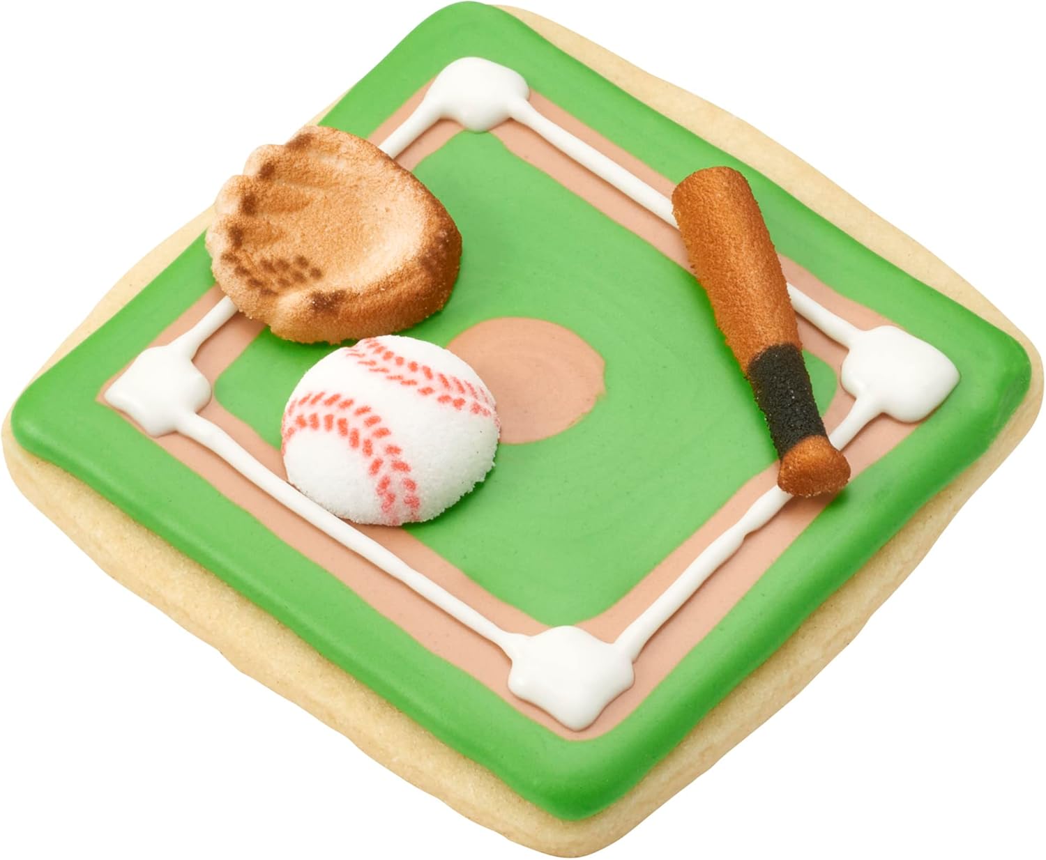 Lucks Dec-Ons Decorations Molded Sugar/Cup-Cake Topper, Baseball Assortment, 1-1 3/4 Inch, 191 Count