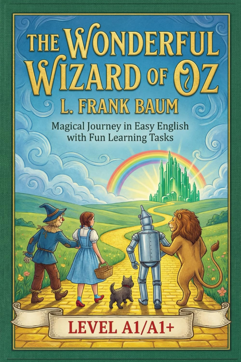 The Wonderful Wizard of Oz by L. Frank Baum (Level A1/A1+): Simplified English Stories About Friendship, Courage, and Magical Adventures