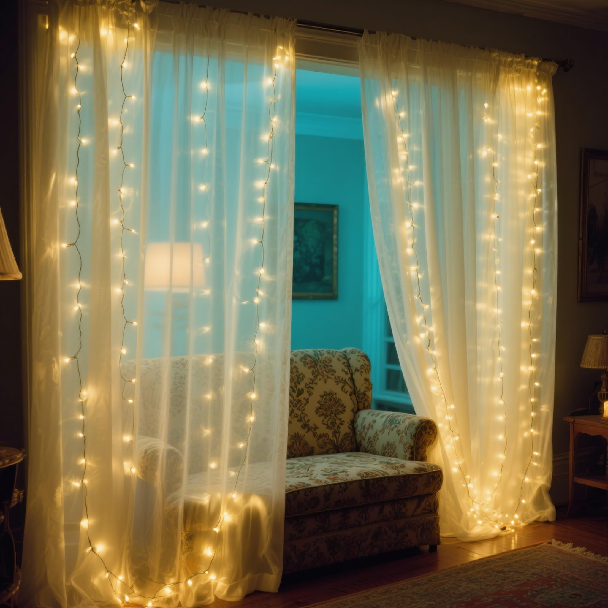 Aufun Luci Solari da Esterno, 1000 LED Luci ad Energia Solare Impermeabile Bianco Caldo 8 Modalità Luci con Telecomando per Festa in Giardino Balcone Terrazza Decorazione Domestica (100m)