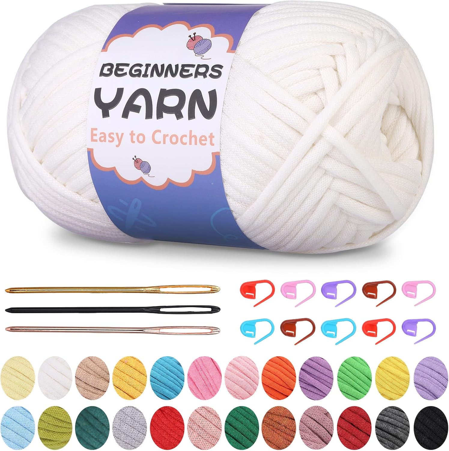 Zlulary Crochet Hooks Set: Ergonomic Crochet Hooks Kits with Storage Bag, DIY Crochet Needles Kit for Beginners & Experienced Crochet Hook Lovers