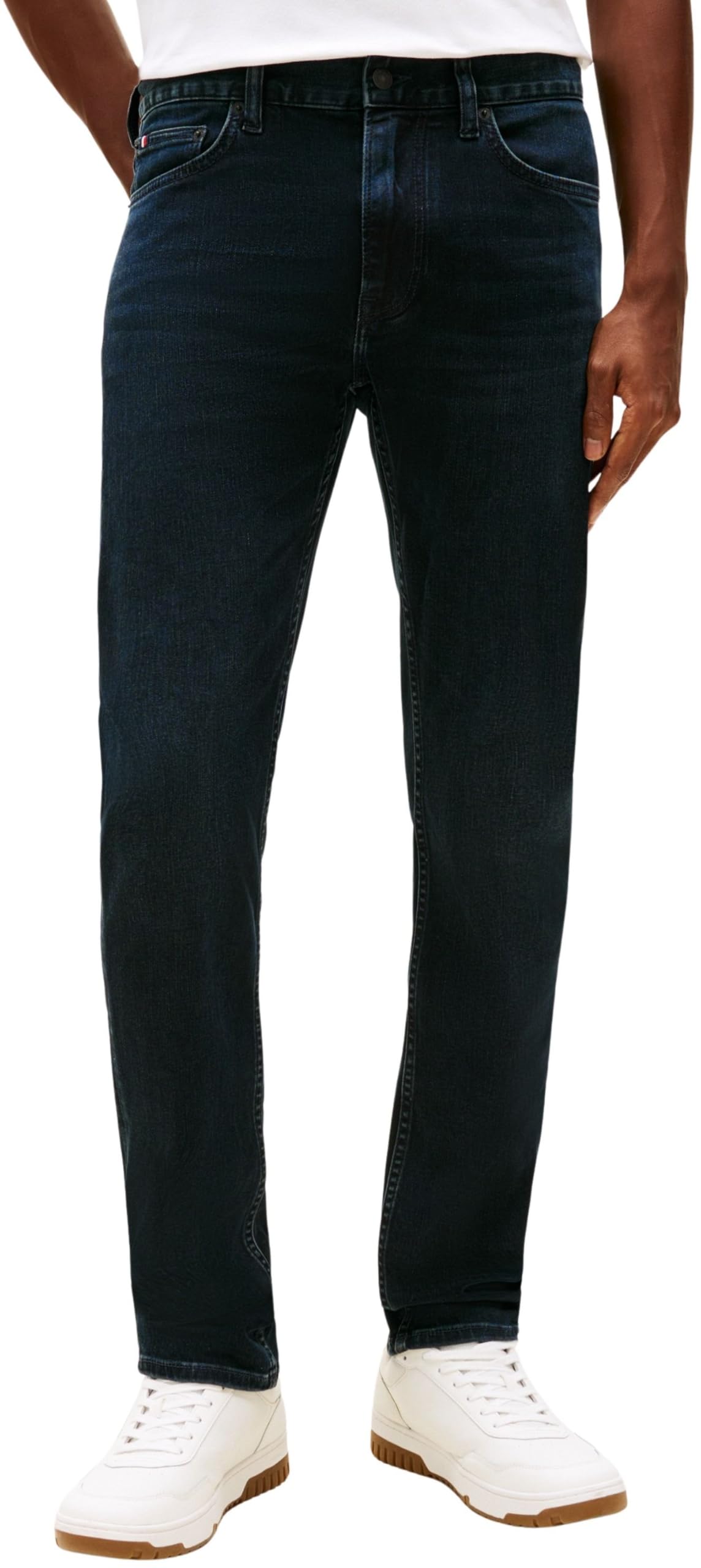 Tommy Hilfiger Pantalón Vaquero Hombre Core Straight denton Ohio Rinse con Stretch