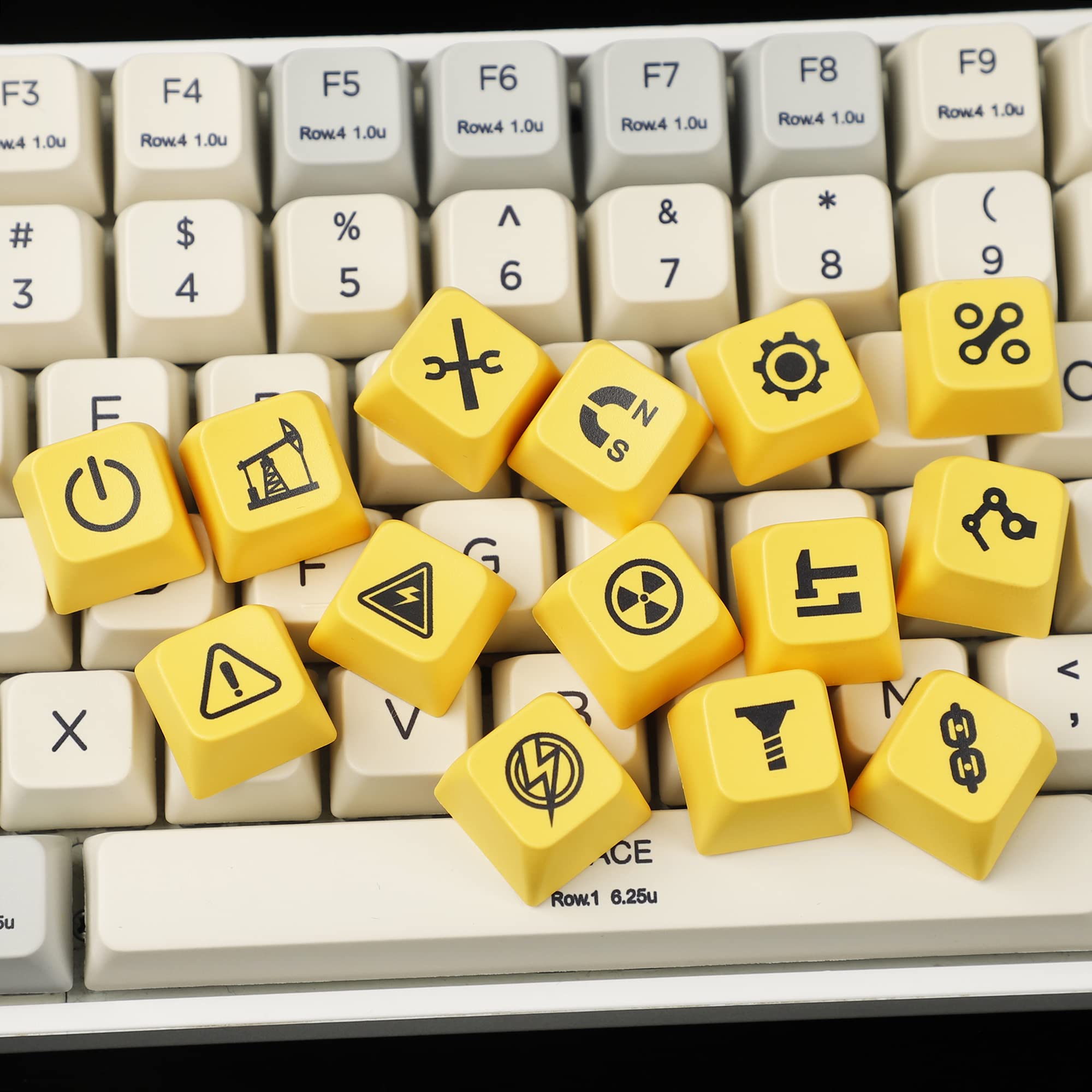 Catekro Set Di Copritasti PBT Profilo XDA 139 Tasti – Giallo Pastello, Morbidi E Arrotondati Per Tastiere Meccaniche (Adatto A 61%/64%/68%/75%/82%/84%/87%/96%/98%/100%/104/108%)
