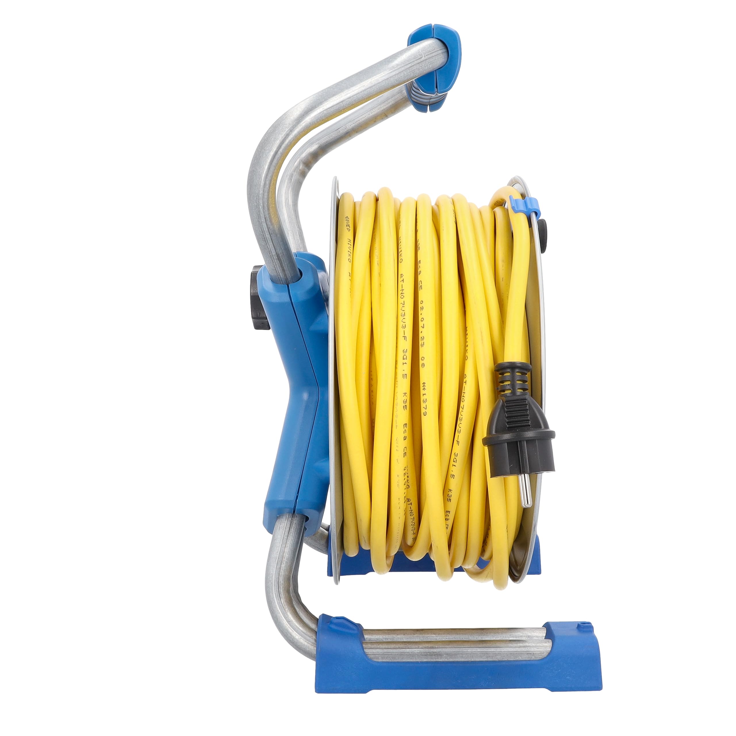 as - Schwabe Xperts Kabeltrommel 40 m K35 AT-N07V3V3-F 3G1,5, IP44 Außenbereich, 3 Schutzkontaktsteckdosen und USB Port, Spannungsanzeige, Thermoschutz, Made in Germany
