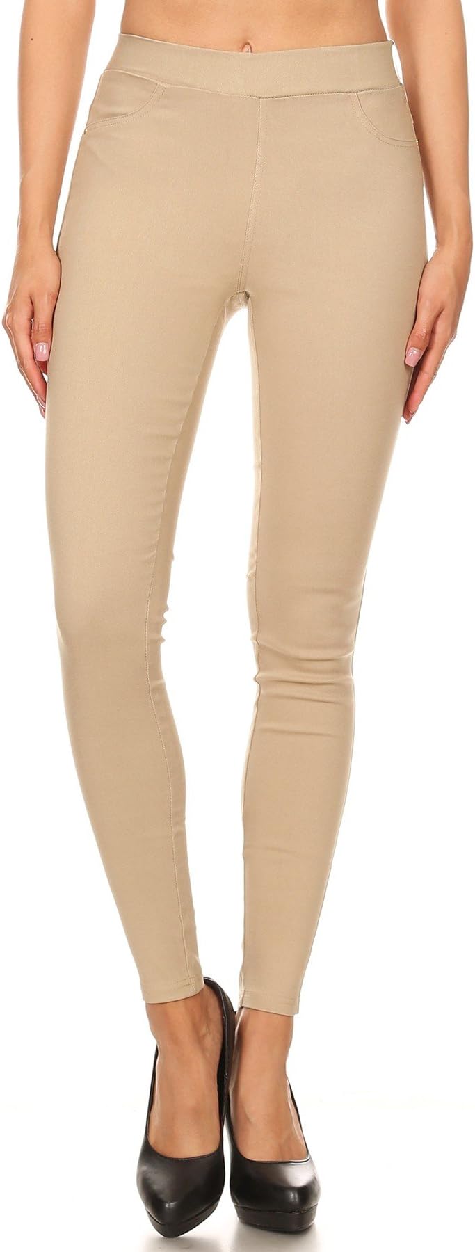 Women's Jeggings & Capris High Waist Pull-On Jean Style Stretch Skinny Capri Pants