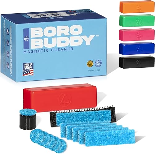 SNOWTREE - BoroBuddy Pro Limpiador magnético de vidrio  Limpia manchas difíciles de alcanzar en vidrio, cerámica, piezas de metal de todas las