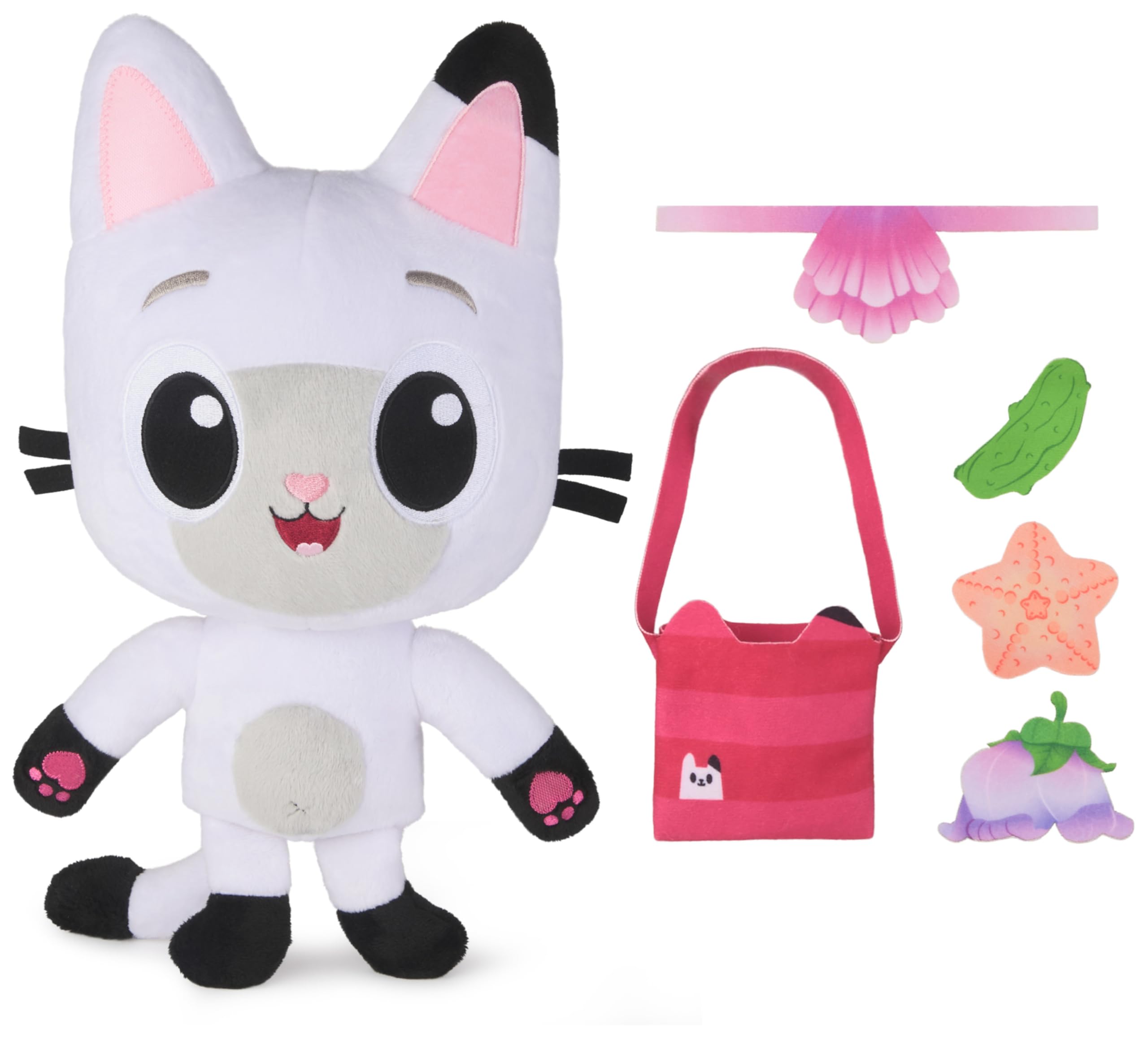 Gabby's Dollhouse: The Movie, Peluche Interattivo Meow-Mazing Pandy Paws con 3 Accessori e Borsa Rimovibile | Giocattolo per Bambine e Bambini, 3+ Anni
