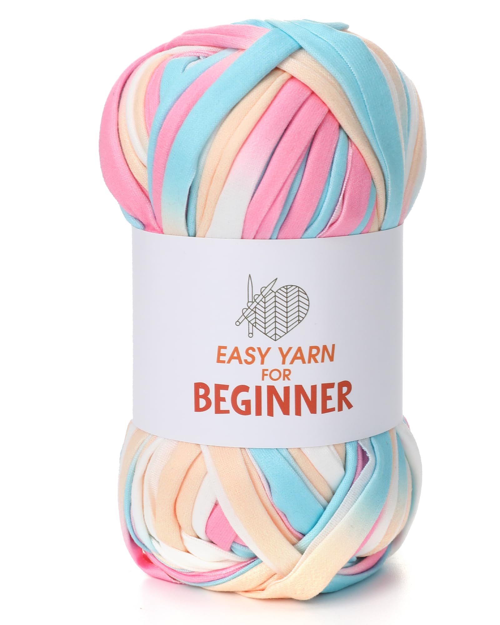 T-Shirt Yarn for Crocheting & Knitting - Chunky Thick Yarn for Bags, Blankets, Cushions, Slippers & More - 100g (3.5oz), DIY Handmade Knitting Gift