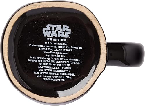 Miniatura 62 de Silver Buffalo Star Wars The Mandalorian Repeat Poses - Taza de café de cerámica estilo campista, 20 onzas Repetir Poses