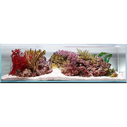 UNS Ultra Clear Rimless Tank - 10.2GAL | 38.8L - 23.62x14.17x7.08 | 60x36x18 CM, 5mm Glass Thickness, Leveling Mat Included - Low Iron, High Clarity Fish Tank w/ 45° Mitered Edge - [60S]