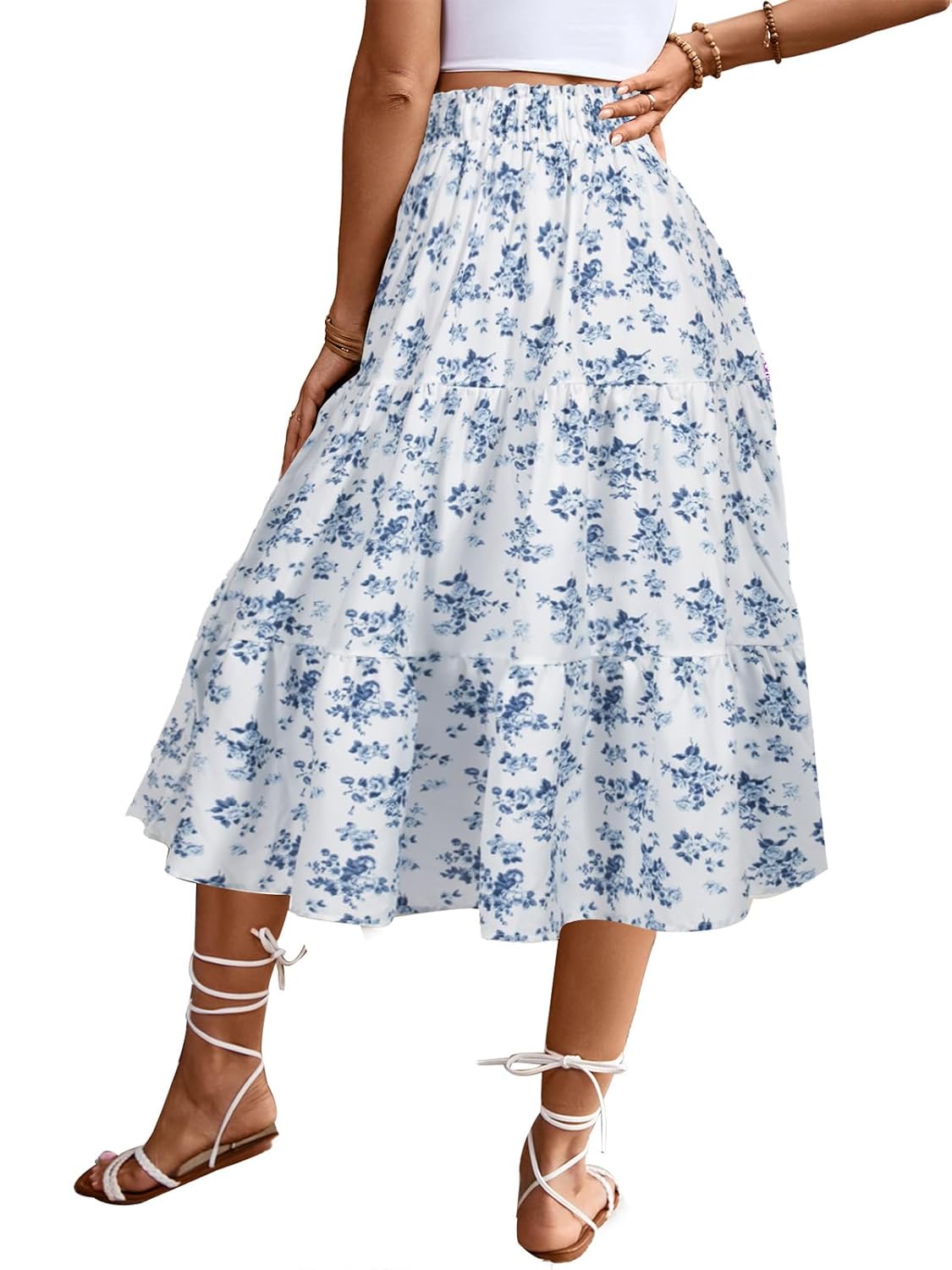 Saia midi feminina cintura alta elástica casual verão na moda gravata frontal rodada babados floral saia evasê DJ626 em promoção! Veja a oferta e mais achadinhos de Saias 4 Hoje é o melhor dia para comprar Saia midi feminina cintura alta elástica casual verão na moda gravata frontal rodada babados floral saia evasê DJ626 com aquele preço maroto! Promoção! Aproveite a oferta! 4