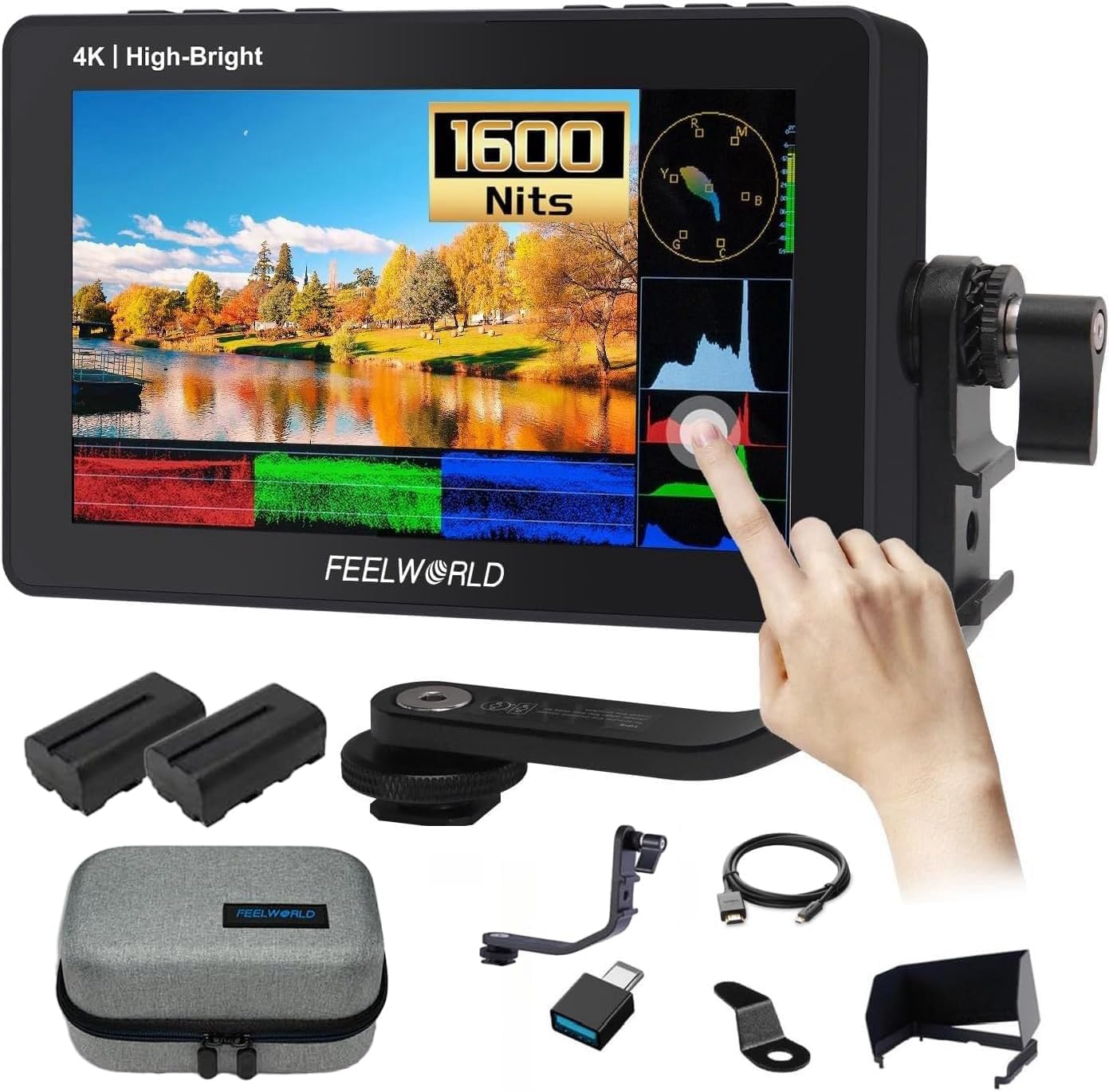 FEELWORLD F5 Pro X 5.5 Inch 1600nits...