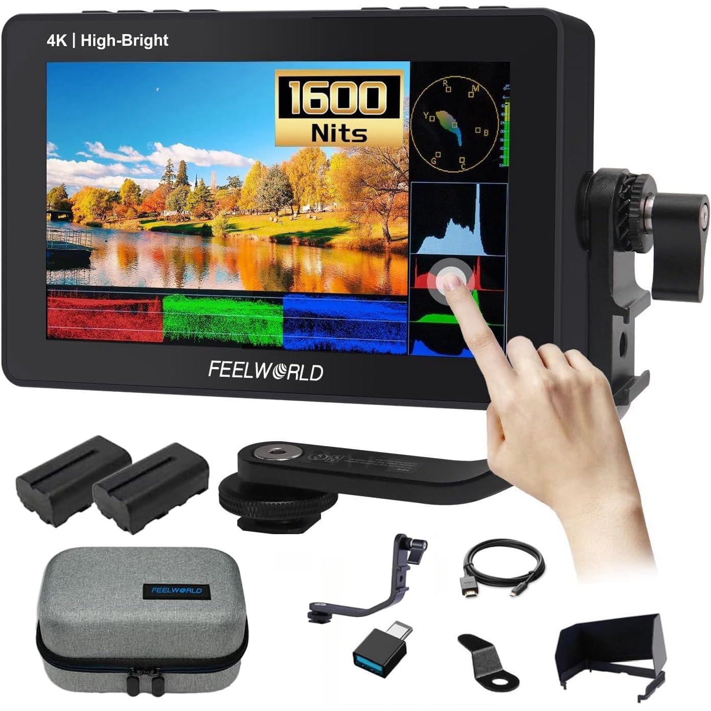 Amazon.com: FEELWORLD F5 Pro X 5.5 Inch 1600nits Touchscreen 