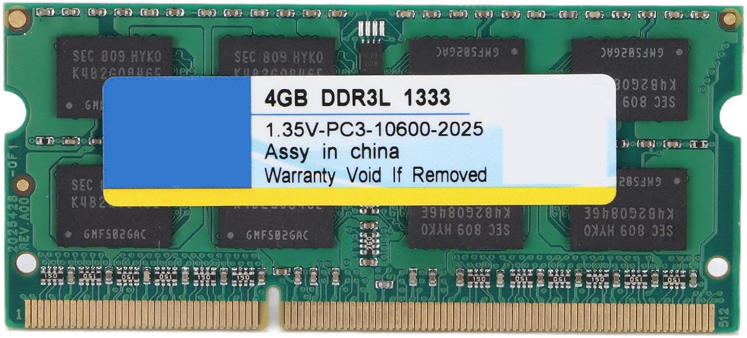 DDR3L RAM Laptop Memory 4GB 8GB 1333Mhz 1600Mhz High Performance PC3 10600 12800 SODIMM for Notebooks Computers Stable Heat Dissipation oxidation Resistance (13