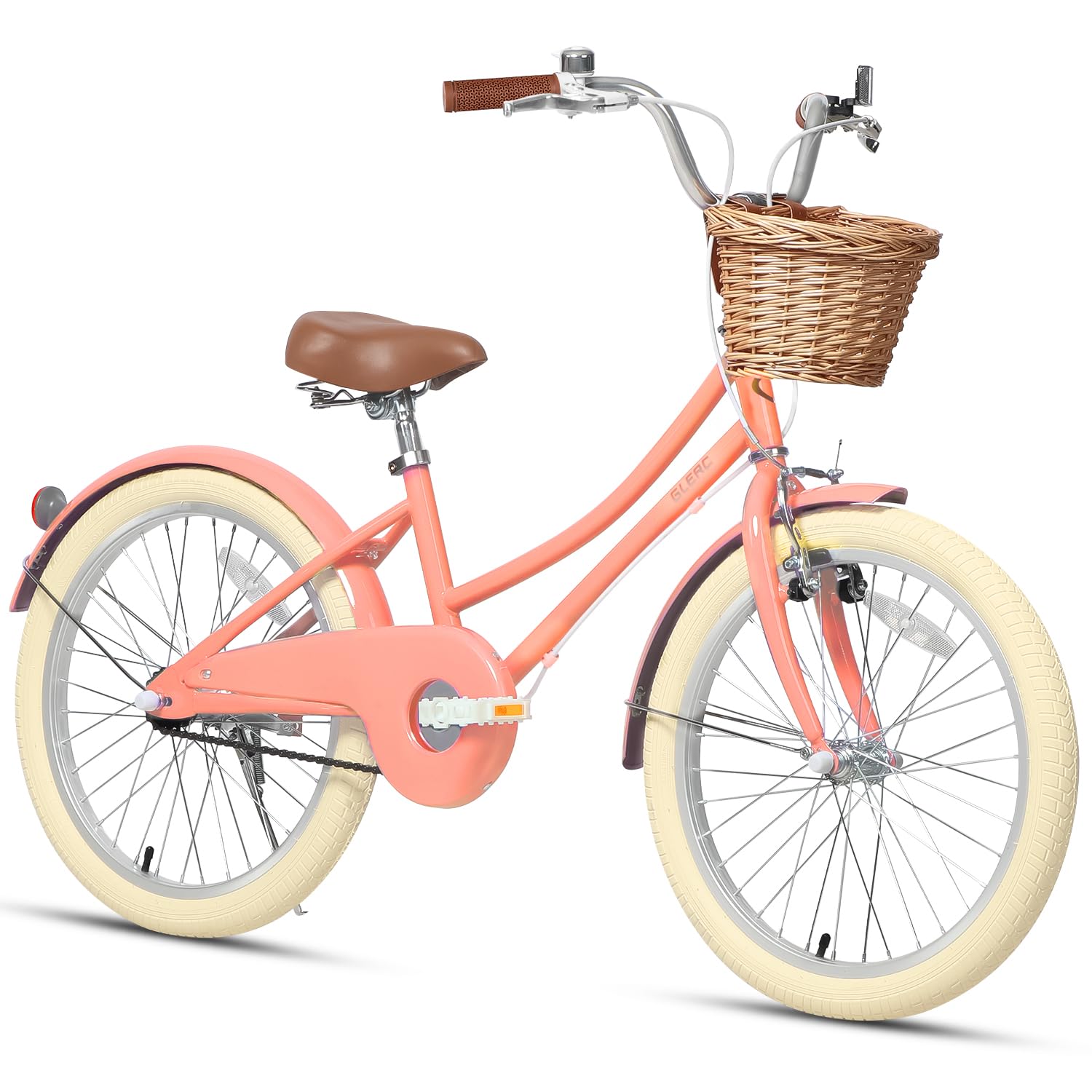 Glerc Bicicleta de niña con Cesta para niños de 3 a 10 años, 12 14 16 20 Pulgadas con Timbre de Cesta y estabilizadores, tamaños — view 39