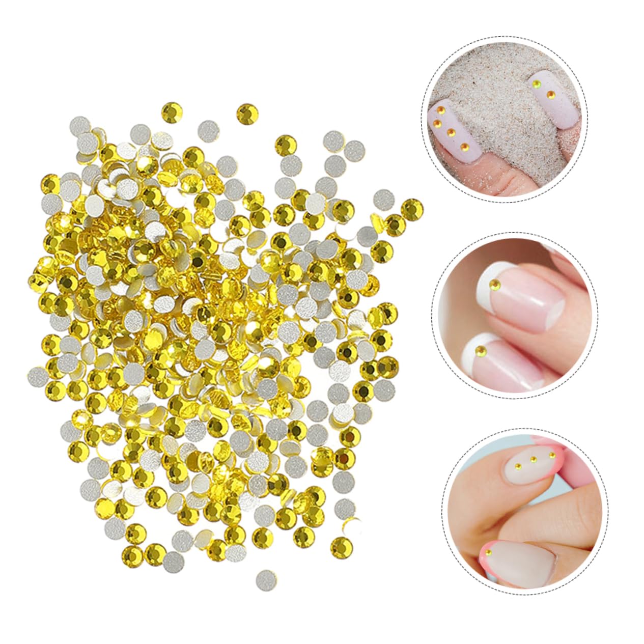SHINEOFI 14400piezas Gemas De Uñas Vidrio Rhinestones Para Manualidades y Decoración De Uñas Tamanos Múltiples Para y Arte