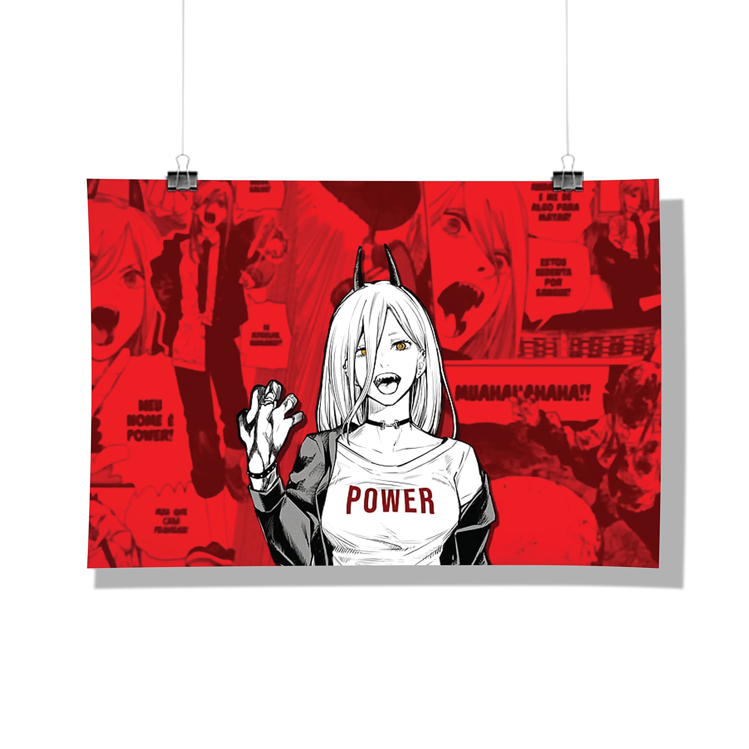 Buy Epic Stuff Chainsaw Man Power Red Design A3 Wall (Without Frame