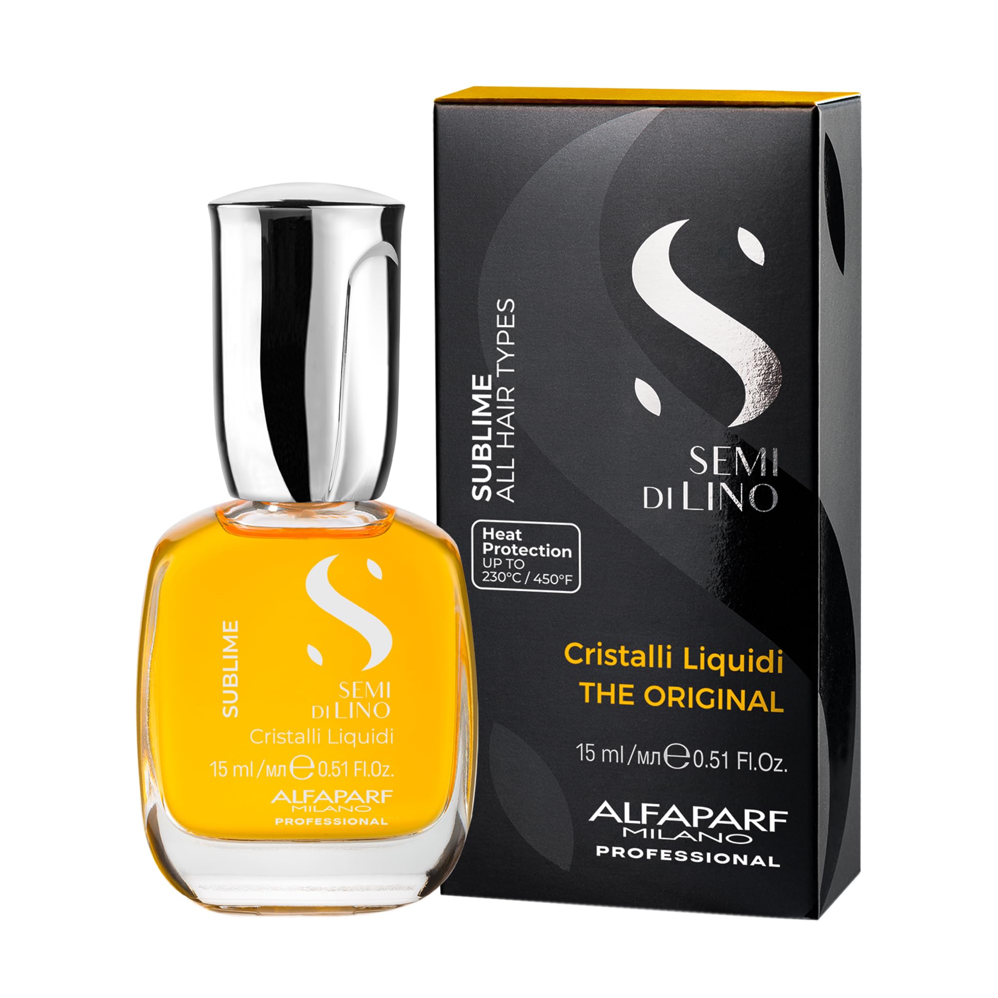 Alfaparf Milano Semi Di Lino Sublime Cristalli Liquidi 15ml - siero illuminante