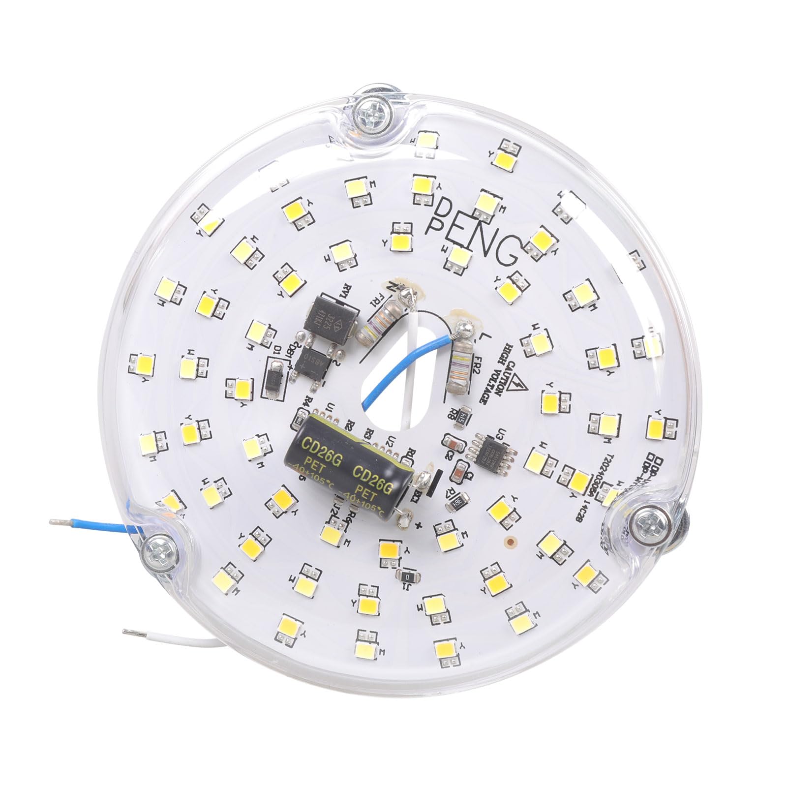 APGLSXY Dimmable 15W Light Engine with Aluminum Housing for Indoor Ceiling 220 230V Flicker Freely Ceiling Fan Replacement Light