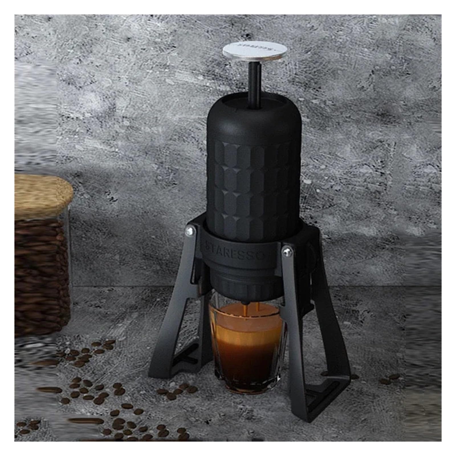 Macchina Caffe Portatile, 15-20Bar SP300 Macchina for caffè portatile Macchina for caffè espresso a presse manuale Macchina for caffè da viaggio for esterni,per Auto, Casa, Ufficio, Campeggio
