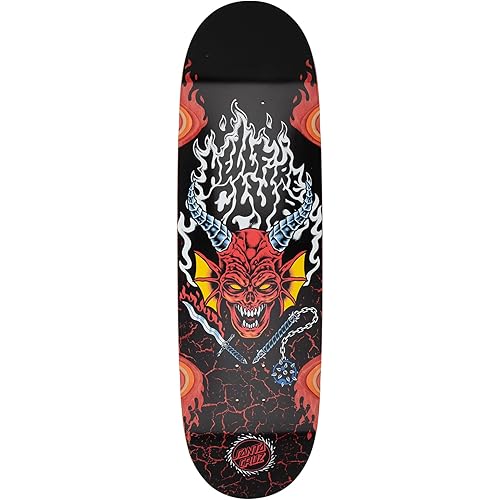 Santa Cruz Stranger Things Hellfire Club Flames 9.00in x 32.00in Skateboard Decks