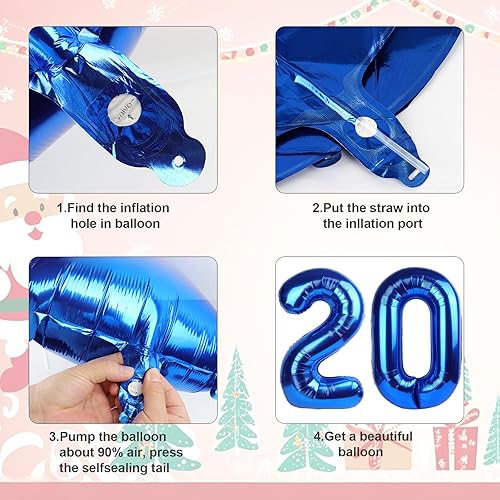 Vista 684 de Globo número 2 de 40 pulgadas, para decoración de cumpleaños y graduaciones, para niños y niñas (color verde claro)