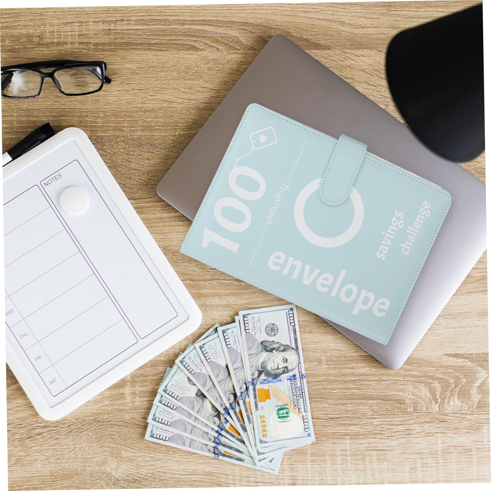 Homoyoyo Carnet d'Économies Enveloppes 100 Pochettes Transparentes Classeur Multifonctionnel pour Budget et d'Épargne Organisateur Pratique pour Couples