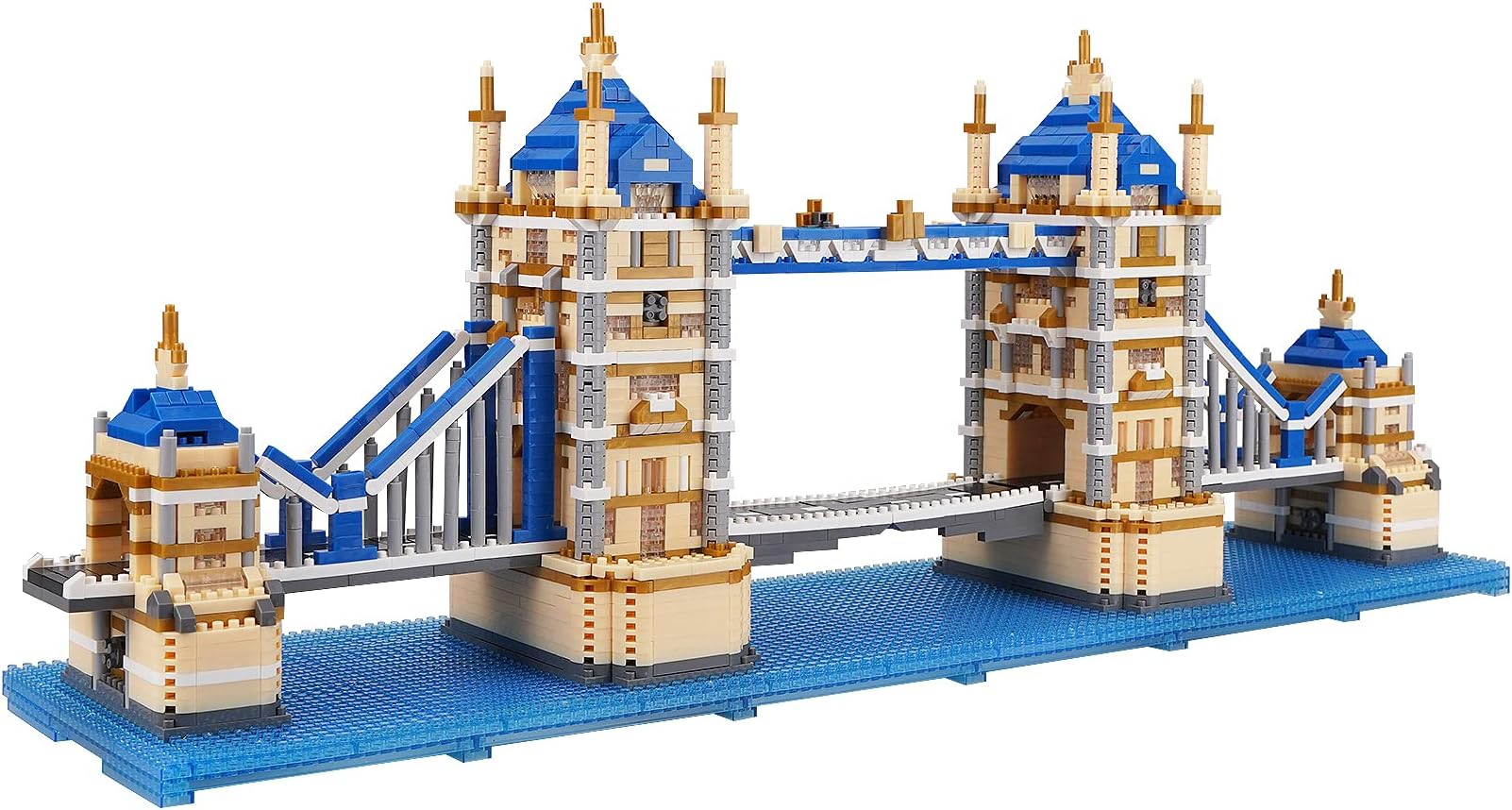 Geniteen Building Blocks Set, London Tower Bridge Model Micro Mini Blocks, 3800 PCS Architecture Model Kits