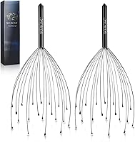 NICEMOVIC 2 Pack 20-Finger Scalp Massager for Hair Growth, Stress Relief & Relaxation - Stocking Stuffers for Women Men